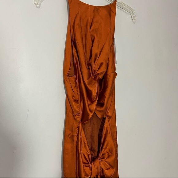 NWT Andrea Iyamah Orange Dress | Luxury Resortwear | Coastal Vacay | Cut Out - Picture 15 of 17